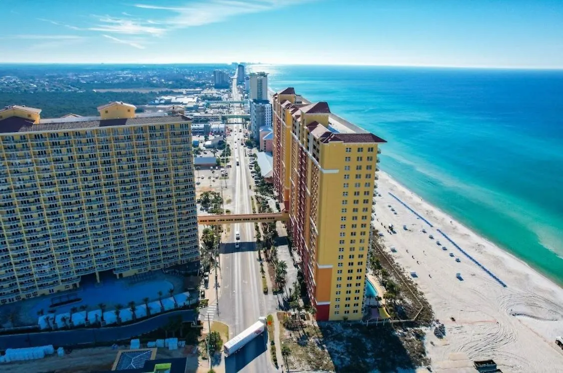 Calypso 209E 2Nd Floor Corner Unit 2 Bedroom Direct Beach Front Panama City Beach Apartment